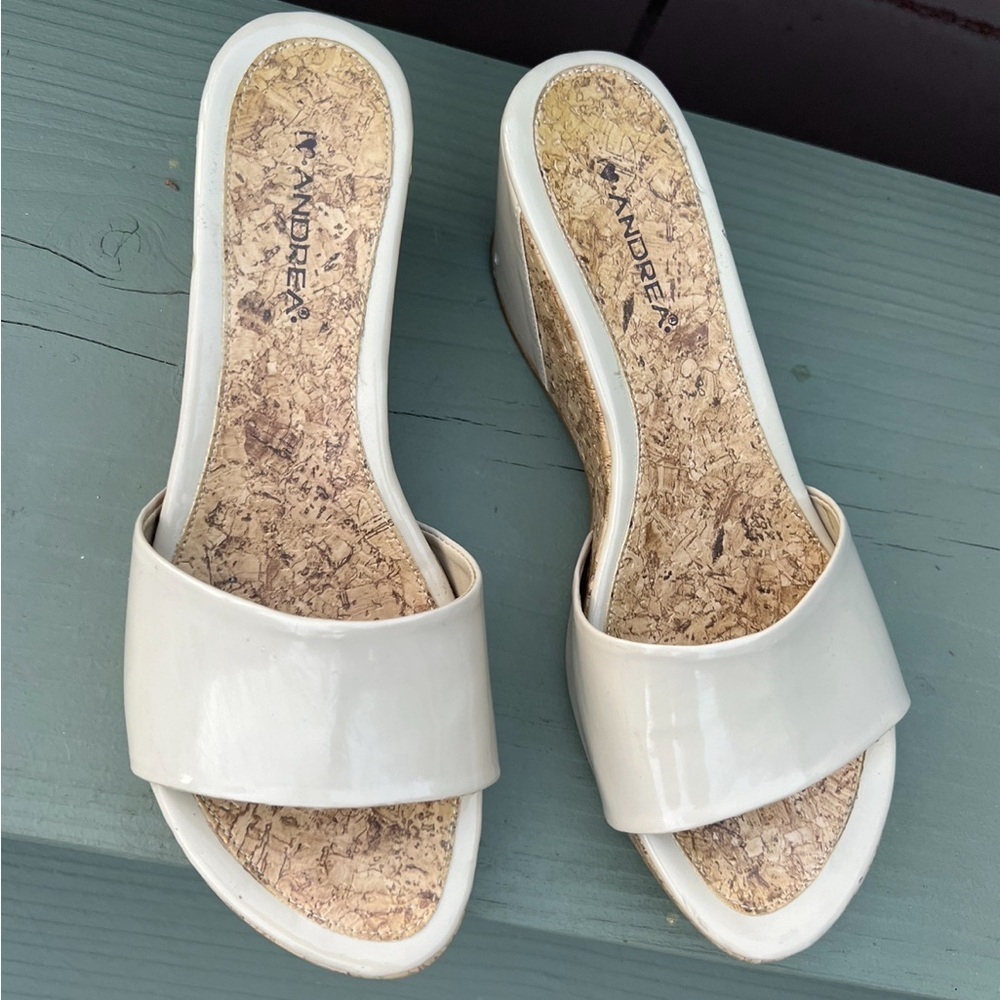Andrea Wedge Summer Women Sandals Size 7.5